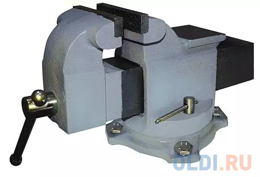 Тиски ЭНКОР 20085 слесарные поворотные 125мм с наковальней