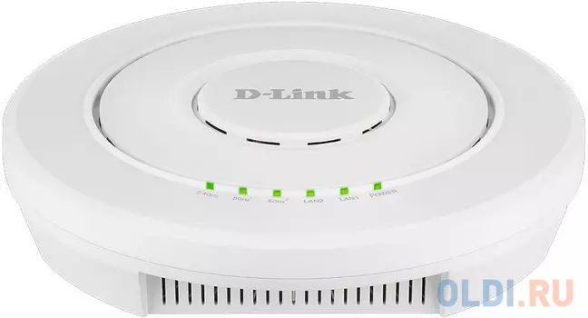 Точка доступа D-Link DWL-7620AP/RU/A1A Беспроводная двухдиапазонная унифицированная точка доступа AC2200 Wave 2 с тремя радиомодулями, поддержкой MU-MIMO и PoE