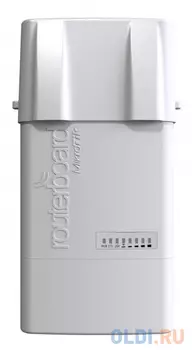 Точка доступа MikroTik RB912UAG-5HPnD-OUT BaseBox 5 with 600Mhz Atheros CPU, 64MB RAM, 1xGigabit LAN, USB, miniPCle, built-in 5Ghz 802.11a/n 2x2 two c