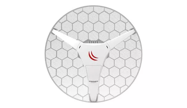 Точка доступа MikroTik RBLHG-5HPND LHG HP5 with 24.5dBi 5GHz antenna, Dual Chain High Power 802.11an wireless, 600MHz CPU, 64MB RAM, lx LAN, POE, PS