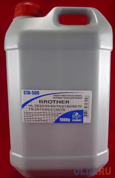Тонер Brother TN 2075/85/2135/75 HL 2030/35/40/75/2140/50/70 (кан. 1кг) B&W Standart фас.Россия