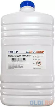 Тонер Cet PK207 OSP0207M500 пурпурный бутылка 500гр. для принтера Kyocera Ecosys M8124cidn/8130cidn