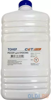Тонер Cet PK210 OSP0210Y500 желтый бутылка 500гр. для принтера Kyocera Ecosys P6230cdn/6235cdn/7040cdn