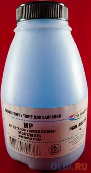 Тонер для картриджей CE251A/CE401A Cyan, химический (фл. 140г) B&amp;W Premium Mitsubishi/MKI фас.Россия