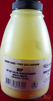 Тонер для картриджей CE252A/CE402A Yellow, химический (фл. 140г) B&amp;W Premium Mitsubishi/MKI фас.Россия