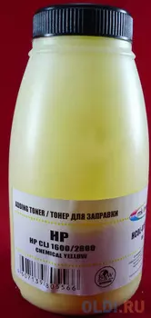 Тонер для картриджей Q6002A Yellow, химический (фл. 80г) B&W Premium Mitsubishi/MKI фас.Россия