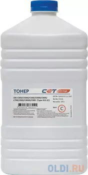 Тонер для OKI Pro9431, C300/C301/C3000/C500/C5000/C600 (Japan) Cyan, 500г/бут, (унив.) (Type 315-2) CET