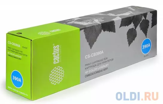 Тонер-картридж Cactus CS-CB390A для HP Color LaserJet MFP CM6030/CM6040 черный 19500стр