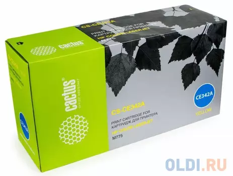Тонер Картридж Cactus CS-CE342AR желтый для HP CLJ M775 (16000стр.)
