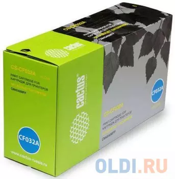 Тонер Картридж Cactus CS-CF032AV желтый (12500стр.) для HP CLJ CM4540