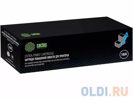 Тонер Картридж Cactus CS-CF218XL-MPS черный (6000стр.) для HP LJ Pro M104a/M104W/ MFP M132snw/M132fp/M132fw/M132nw