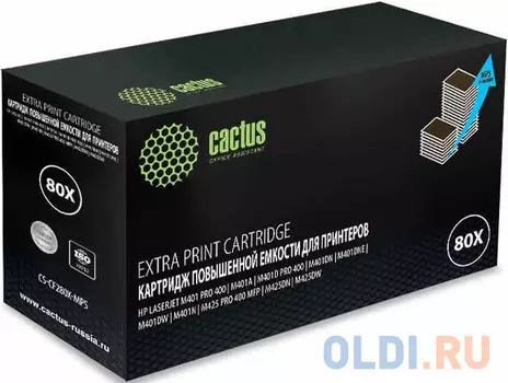 Тонер-картридж Cactus CS-CF280X-MPS 13000стр Черный