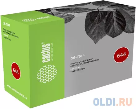 Тонер-картридж Cactus CS-T644 6500стр Черный