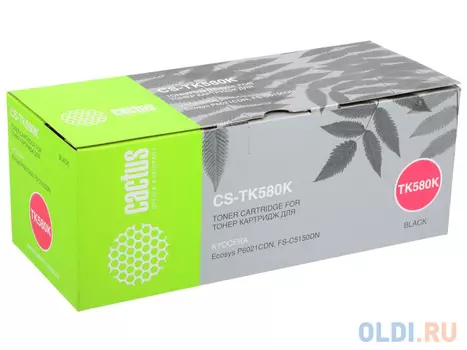 Тонер Cactus CS-TK580K 3500стр Черный