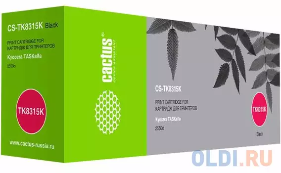 Тонер Картридж Cactus CS-TK8315K черный (12000стр.) для Kyocera FS-Taskalfa-2550CI