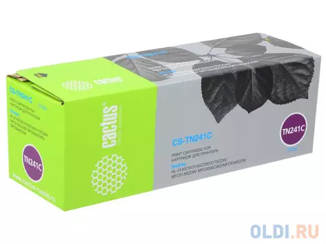 Картридж Cactus CS-TN241C 1400стр Голубой