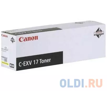 Тонер Canon C-EXV17Y 30000стр Желтый