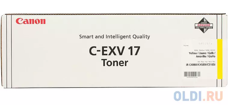 Тонер-картридж Canon iR C4080i/4580i С-EXV17/GPR-21 yellow (туба 460г) ELP Imaging®