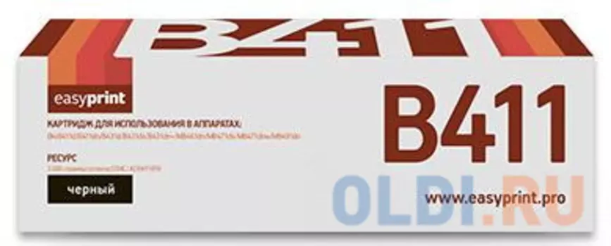 Тонер-картридж EasyPrint LO-411 для Oki B411d/B411dn/B431d/B431dn/B431dn+/MB461dn/MB471dn/MB471dnw/MB491dn (3000 стр.) 44574702/44574705