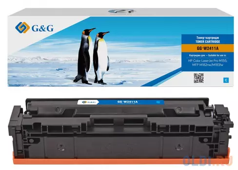 Тонер-картридж G&G GG-W2411A 800стр Голубой