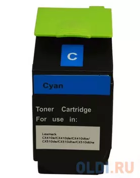 Тонер-картридж Lexmark 80C8HCE 3000стр Голубой