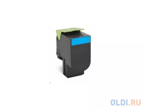 Тонер-картридж Lexmark 80C8XC0 4000стр Голубой