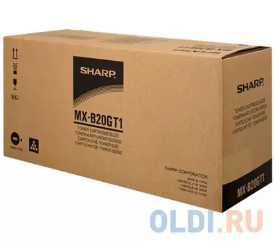 Тонер-картридж Sharp MXB20GT1 8000стр Черный
