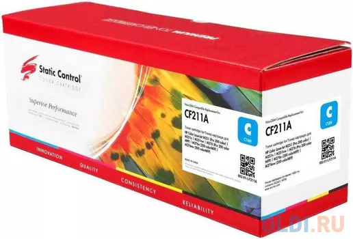 Тонер Картридж Static Control 002-01-LF211A CF211A голубой (1800стр.) для HP LJ Pro 200 M251/M276