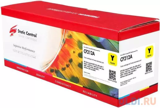 Тонер Картридж Static Control 002-01-LF212A CF212A желтый (1800стр.) для HP LJ Pro 200 M251/M276