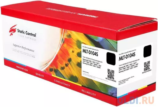 Тонер Картридж Static Control 002-02LD104SSEE MLT-D104S черный (1500стр.) для Samsung ML-1660/1665/SCX-3205/3207