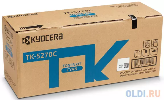 Картридж Kyocera Mita TK-5270C 6000стр Голубой