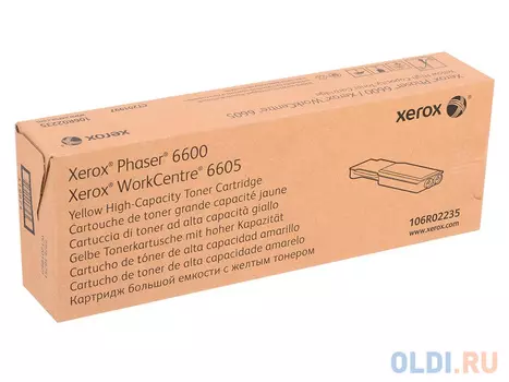 Тонер Xerox 106R02235 6000стр Желтый