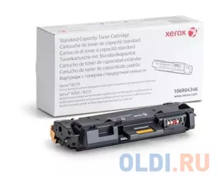 Тонер-картридж Xerox 106R04346 1500стр Черный
