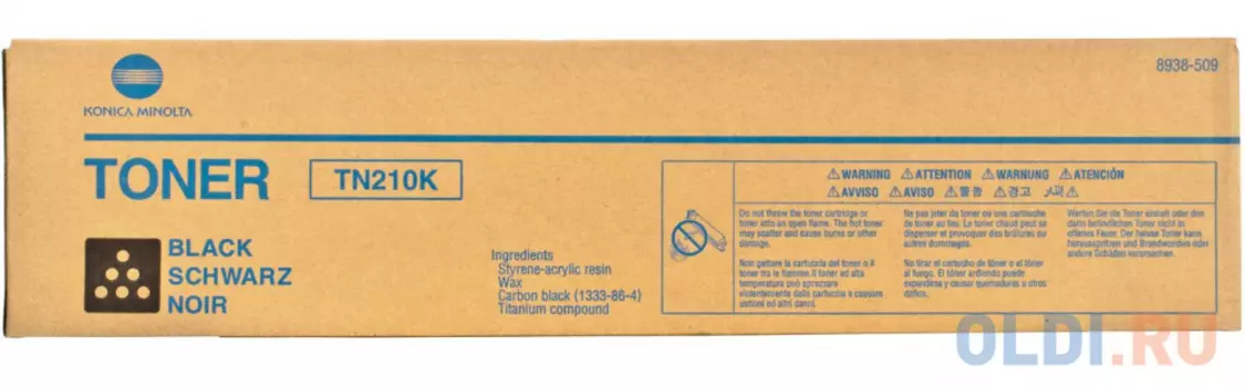 Тонер Konica-Minolta bizhub C250/252 TN-210K black (туба 430г) ELP Imaging®