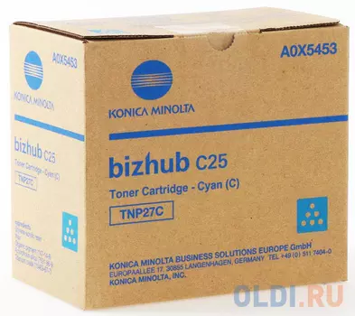 Тонер Konica-Minolta bizhub C25 синий TNP-27C