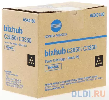 Тонер Konica-Minolta bizhub C3350/C3850 черный TNP-48K A5X0150