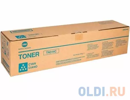 Тонер Konica-Minolta bizhub C353/353P синий TN-314C (o)
