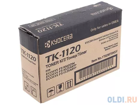 Картридж Kyocera Mita TK-1120 TK-1120 TK-1120 TK-1120 TK-1120 TK-1120 TK-1120 3000стр Черный