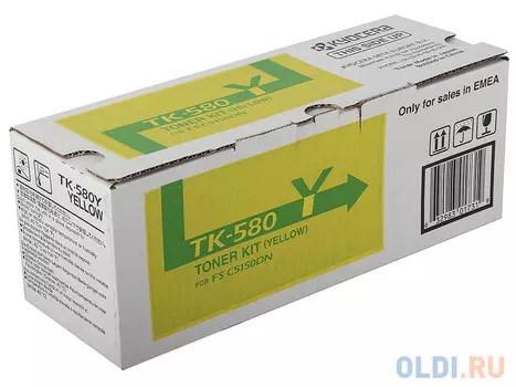 Картридж Kyocera Mita type TK-580Y 2800стр Желтый