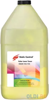 Тонер Static Control HM254-1KG-YOS желтый флакон 1000гр. для принтера HP M252/254/45