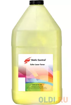 Тонер Static Control KYTK895-1KG-Y желтый флакон 1000гр. для принтера Kyocera Mita FS C8020/C8025/C8520