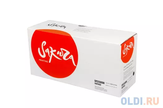 Тонер-туба Sakura SPC250EBK для Ricoh Aficio SPC250/SPC260/SPC261, черный, 2000 к.