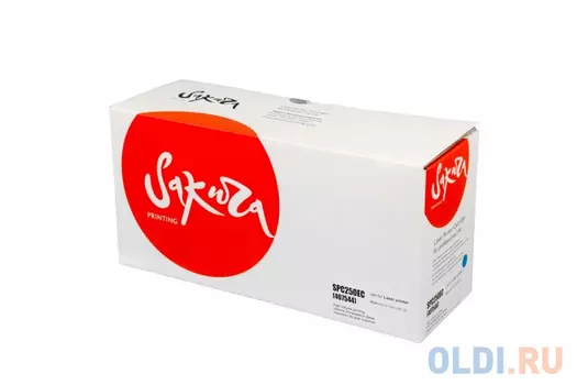 Тонер-туба Sakura SPC250EC для Ricoh Aficio SPC250/SPC260/SPC261, голубой, 1600 к.