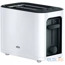 Тостер Braun HT3000 1000Вт белый/черный