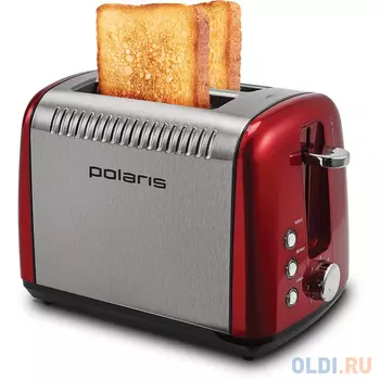Тостер Polaris PET 0915A красный серебристый