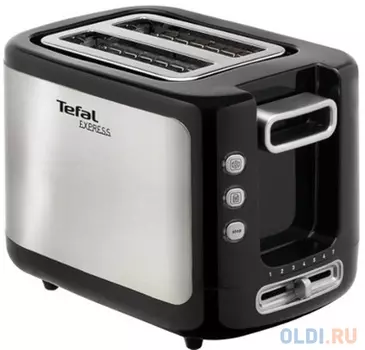 Тостер Tefal TT365031 серебристый чёрный