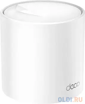 TP-Link Deco X60(1-pack) Домашняя Mesh Wi-Fi 6 система AX5400, до 574 Мбит/с на 2,4 ГГц + до 4804 Мбит/с на 5 ГГц