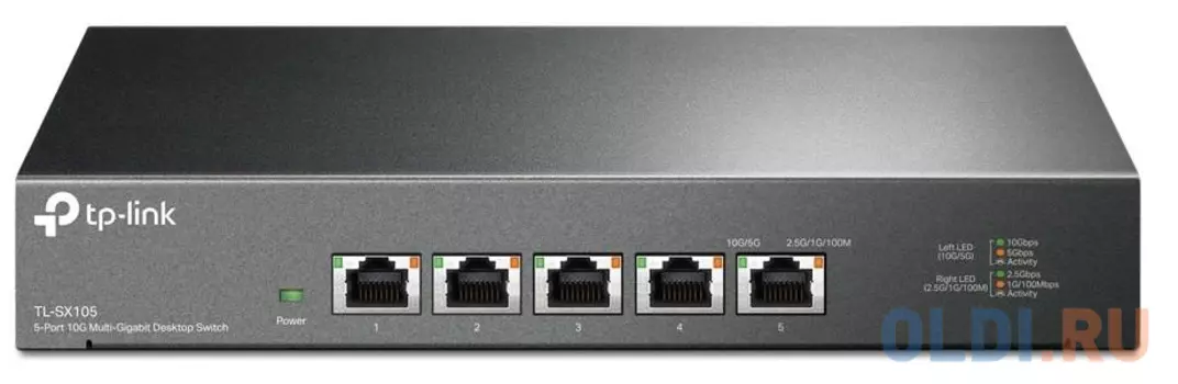 TP-Link TL-SX105 5-портовый настольный коммутатор 10 Гбит/с