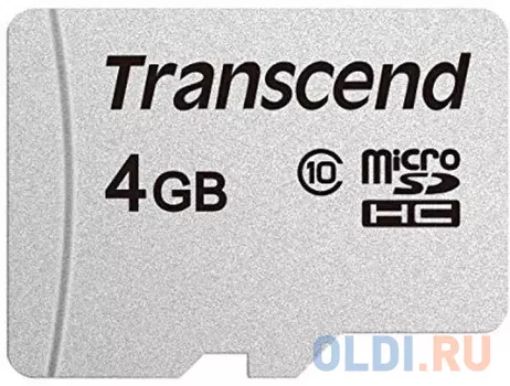 Карта памяти microSDHC 4Gb Transcend 300S