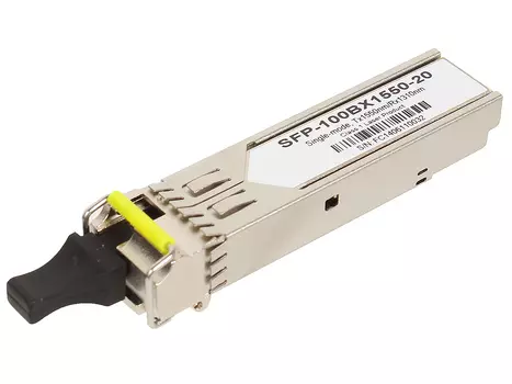 Трансивер ZyXEL SFP-100BX1550-20 Одноволоконный SFP-трансивер 100BX 1550 нм для одномодового оптоволоконного кабеля на расстояние до 20 км